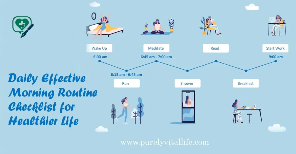 Effective morning daily routine checlist