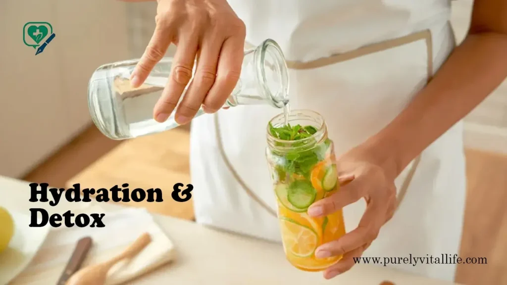 hydration and detox water is best choice to put in your 7 day diet plan for weight loss